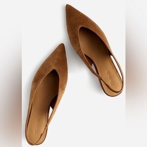Madewell Simone Kitten-Heeled Slingback Pumps